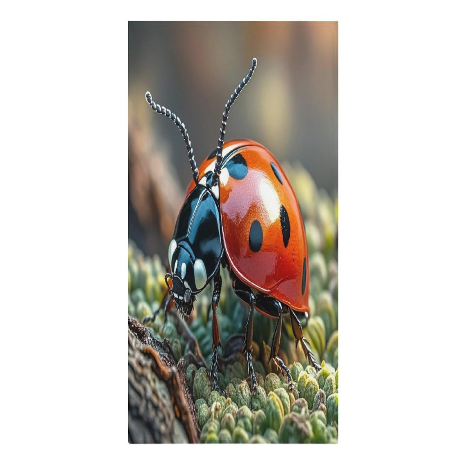 FekiLoot Red Ladybug Beach Towel Sand Free Quick Dry Travel Towels Extra Large Big Pool Swim Towels Soft Absorbent Beach Blanket for Vacation Essentials Adult Gift 30" X 61"