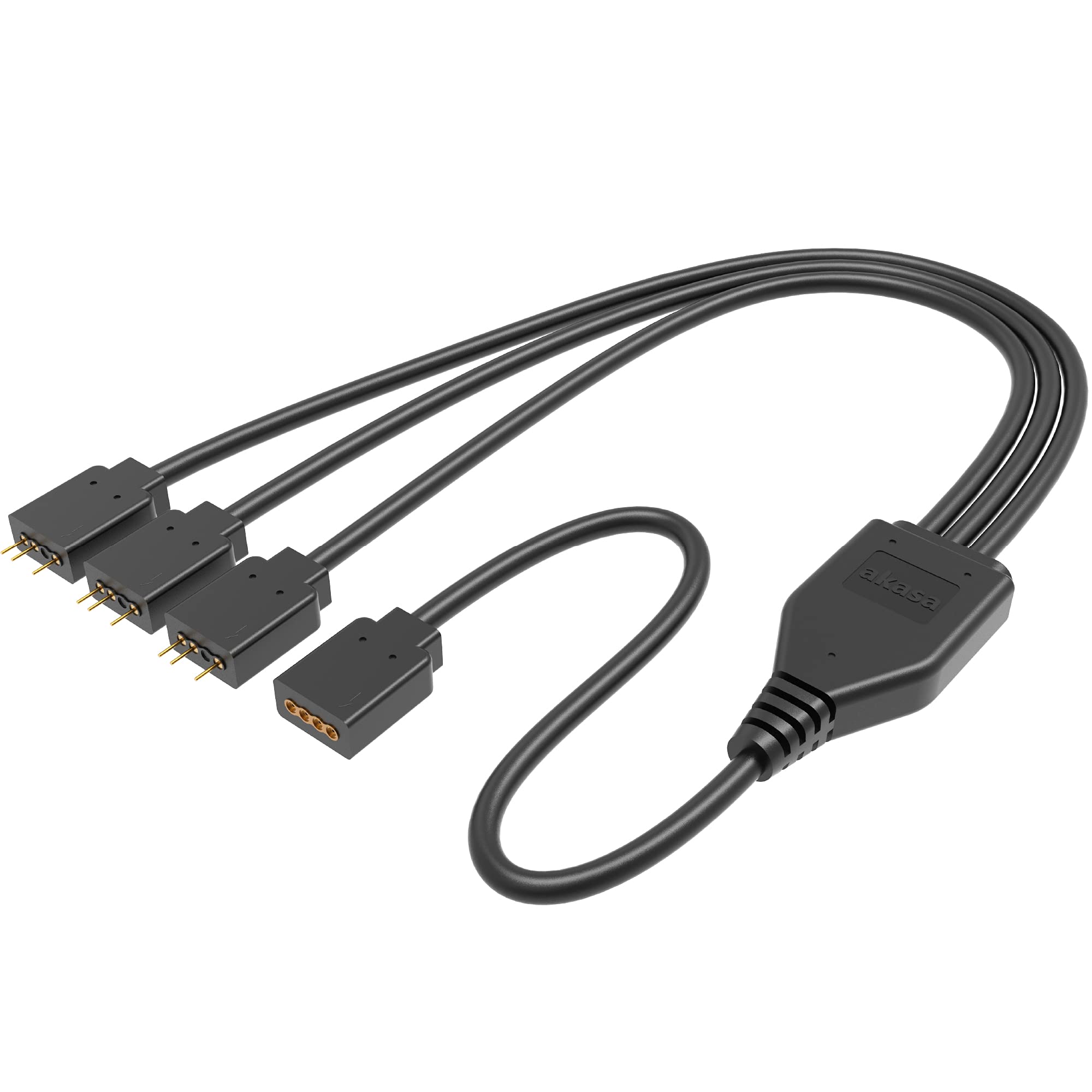Akasa 3Pin Addressable RGB LED Splitter and Extension Cable 1to3