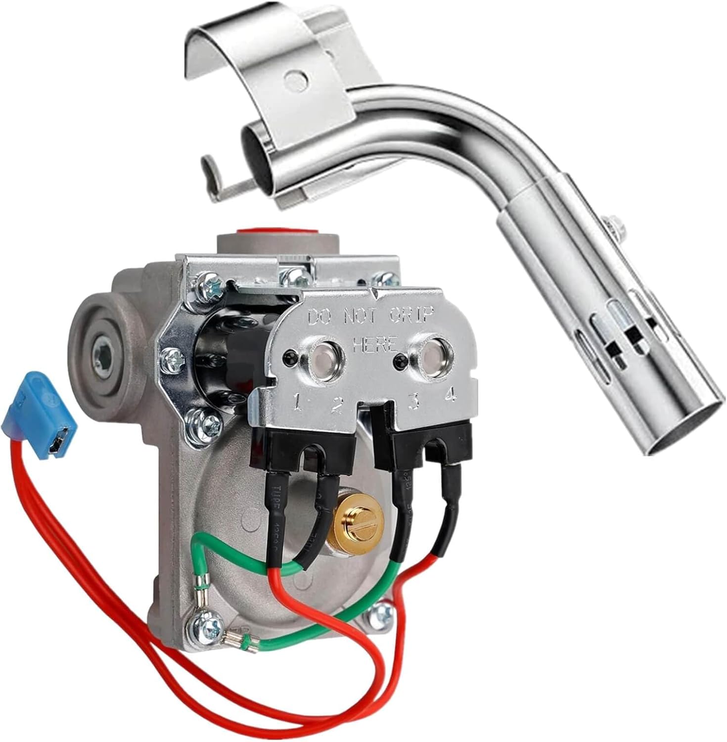 RV Water Heater Gas Solenoid Valve 93844 & Main Burner 91638 Kit Compatible with Dometic Atwood 6-Gallon Models GC6A, GC6AA, G6A, GH6, GCH6 Series | Replace 93844, 93870, 92078, 92089