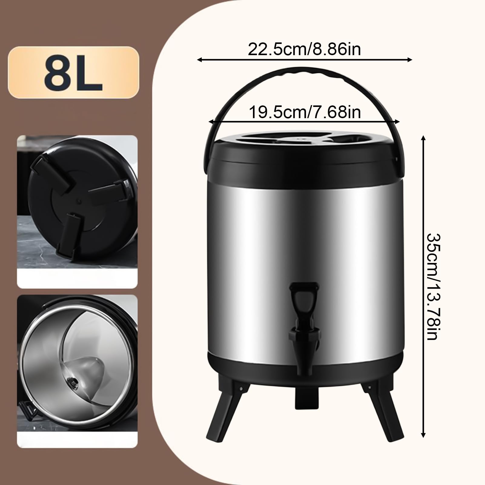 Dispensador bebidas frías Jarra Para Bebidas Heladas Y Accesorios De | Dispensador Agua Térmico Portátil Camping Playa Picnic Viaje Trabajo Camión Exterior