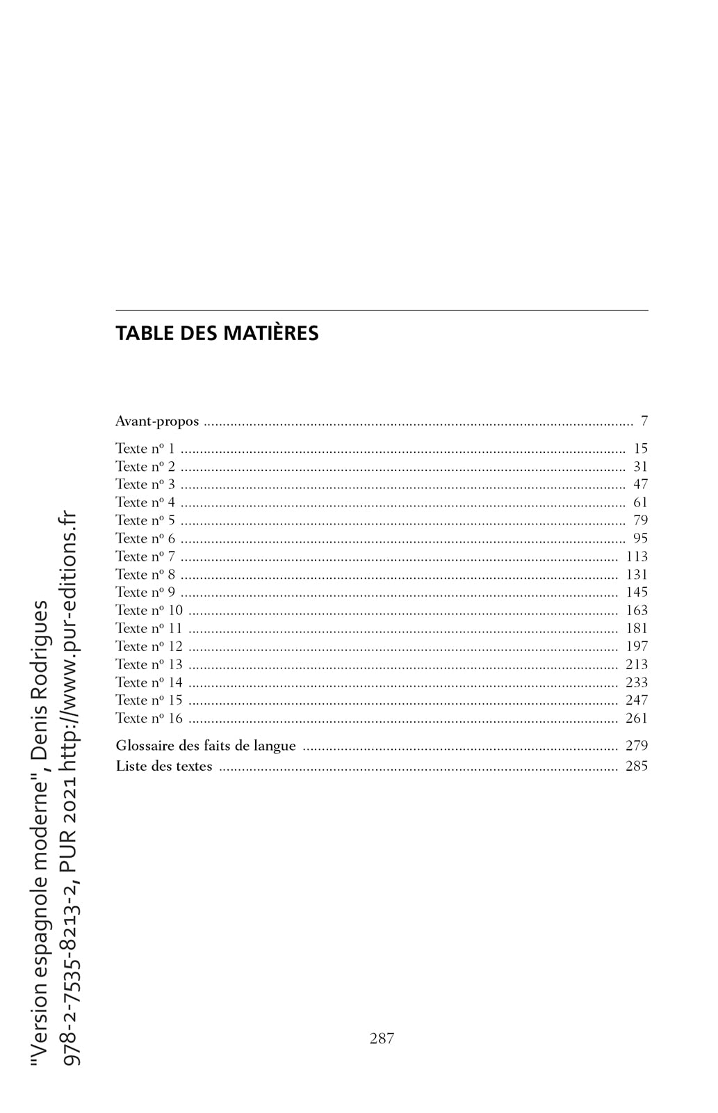Version espagnole moderne: Manuel de traduction - II. Prépas, Licence, Capes, Agrégation.