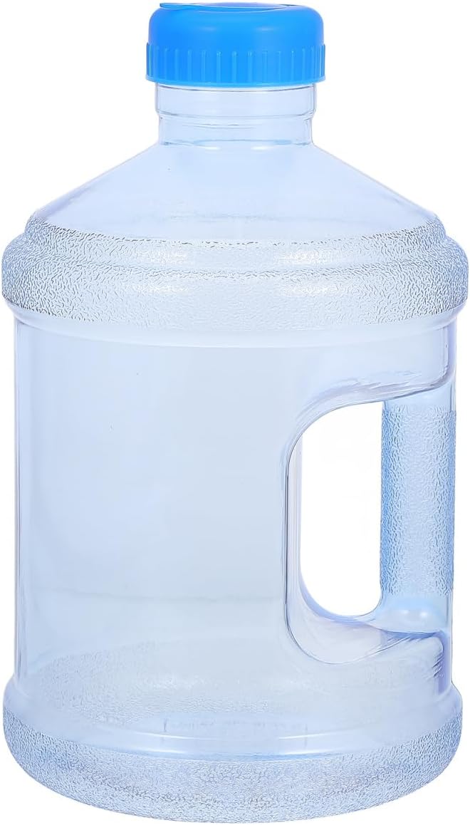 3L Outdoor Water Jug with Handle Large Capacity Plastic Water Container for Camping Hiking Car Travel Transparent Easy Fill and Carry
