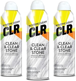 Stone, Marble and Granite Cleaner - Cleans, Shines and Protects Against Spills, Food Stains, Dirt and Grime - 12 Ounce Spray Can (Pack of 3)