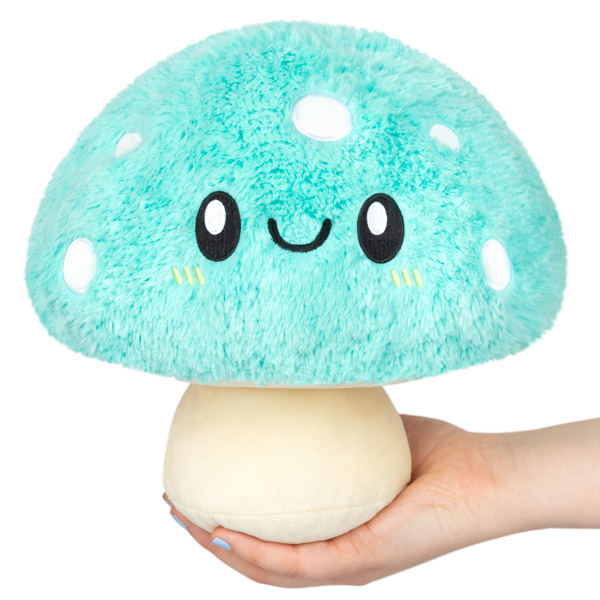 Squishable - Mini Turquoise Mushroom - Garden Collection - 9 in - Soft Toy Collectible Stuffed Animal