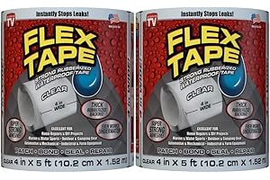 FlexSeal Rubberized Waterproof Tape: 2 Pack (4" x 84")