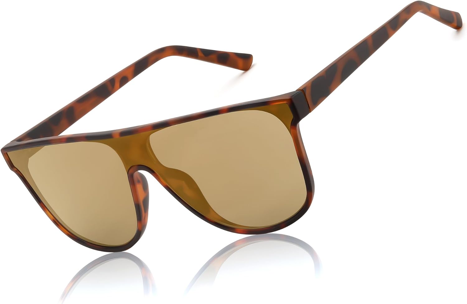 FEISEDY Flat Top Sunglasses for Women Men Trendy Square Frame Sunglasses Designer Shades UV 400 Protection B0170