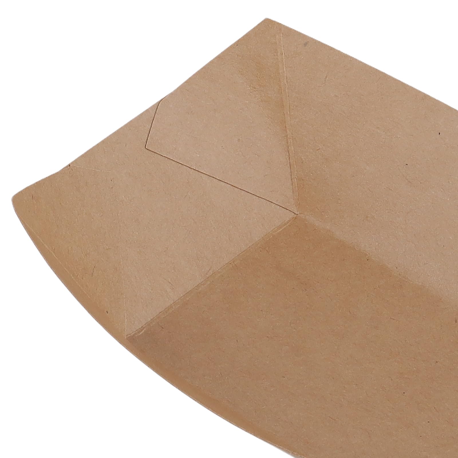 Ciotole in cartone Kraft 165 x 120 x 25 mm per patatine fritte snack finger food piatti rettangolari