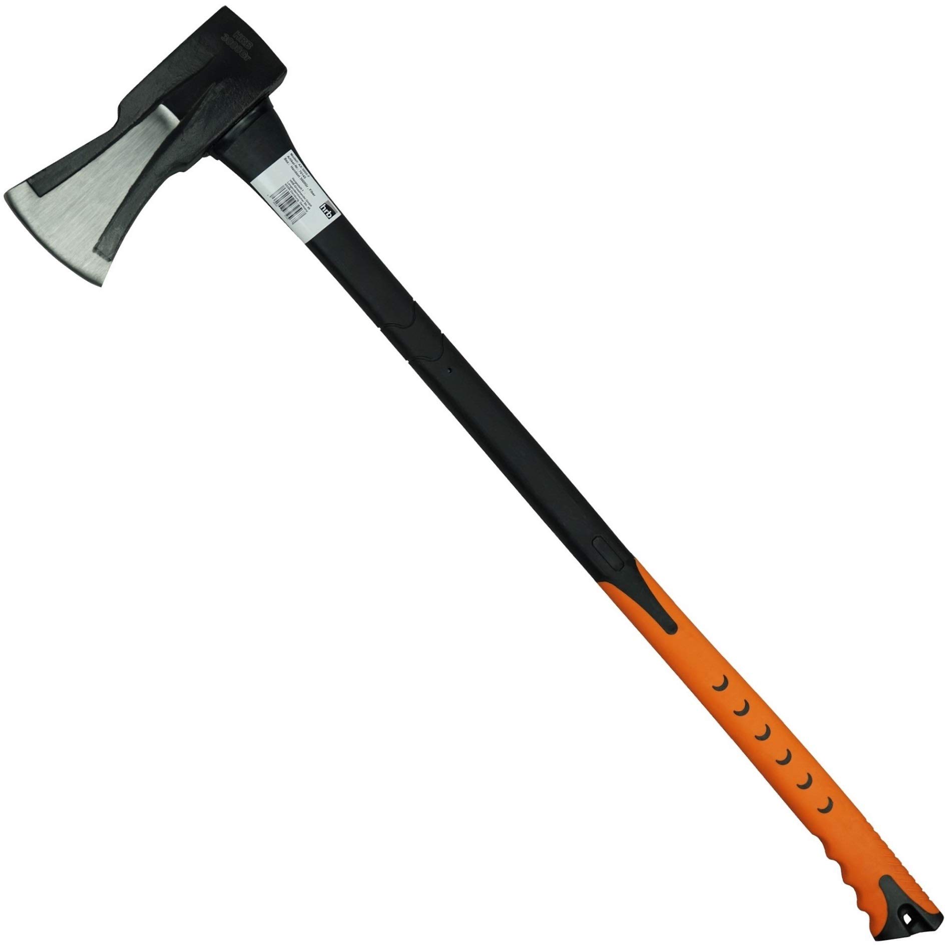 HRB Axt-Set, 3 teilig, Spaltaxt 3000 g, Beil 600g Plus 1250g Spaltaxt, ideal für die Holzspaltung mit Fiberglasgriff