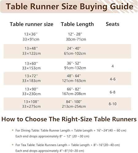 Miniatura 6 de Laolitou Camino de mesa rústico con borlas, decoración de mesa de lino y algodón para fiestas de Navidad, caminos de mesa de granja, decoraciones de