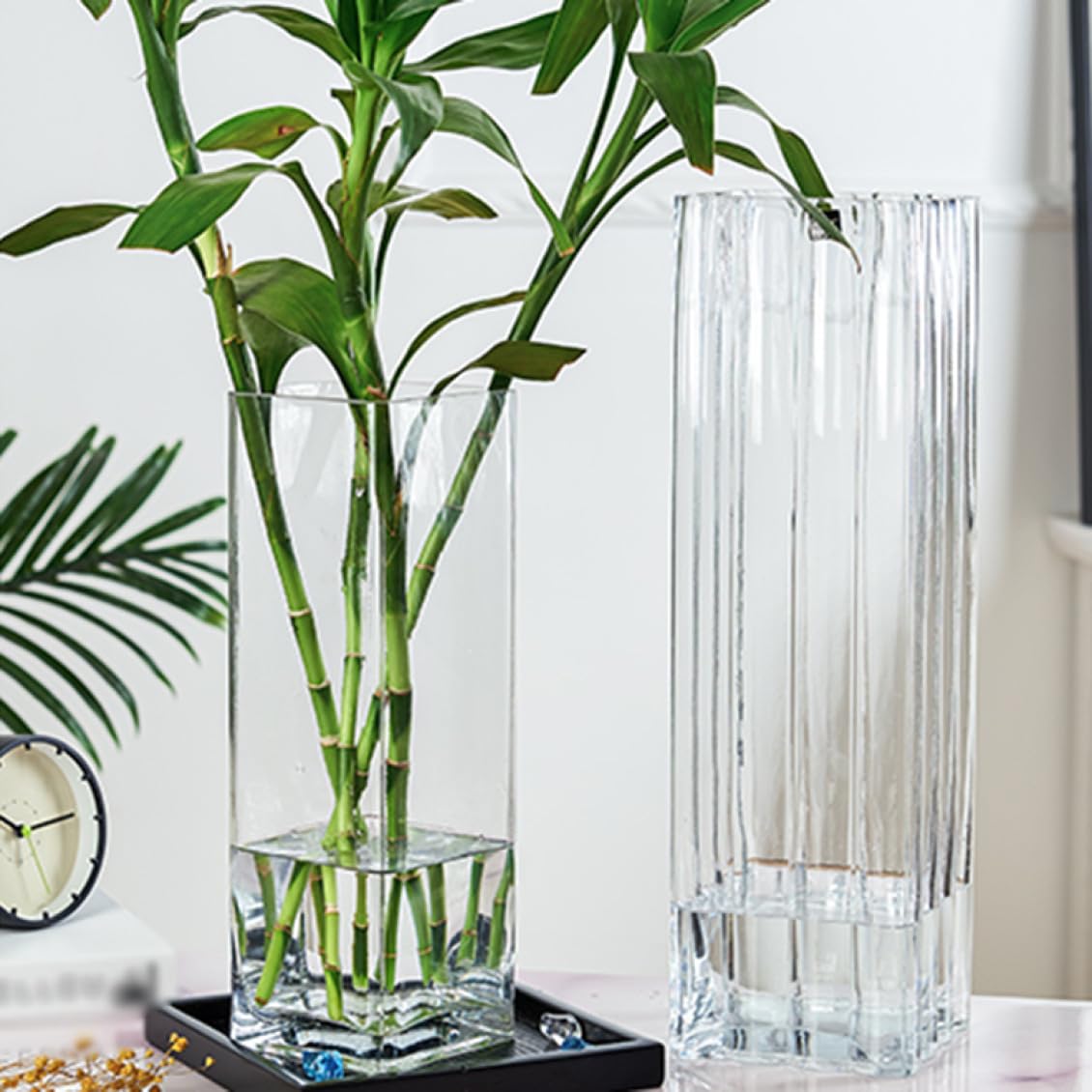 Amazon.co.jp: YJFFQ ガラス花瓶 花瓶 10*25cm 一輪挿し