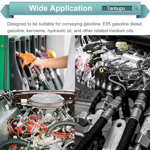 Image of 10 Feet 1 /4 Inch ID Fuel Line Hose with 18 2 /5 inch ID Clamps for Kawasaki Kohler Briggs & Stratton Small Gas Diesel Powersports Engines and Generators