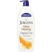 Jergens Ultra Healing Dry Skin Lotion, Hand and Body Moisturizer for Quick Absorption into Extra Dry Skin with Hydralucence Blend, Vitamins C, E and B5, White, 21 oz
