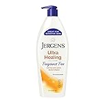 Jergens Ultra Healing Dry Skin Lotion, Hand and Body Moisturizer for Quick Absorption into Extra Dry Skin with Hydralucence Blend, Vitamins C, E and B5, White, 21 oz