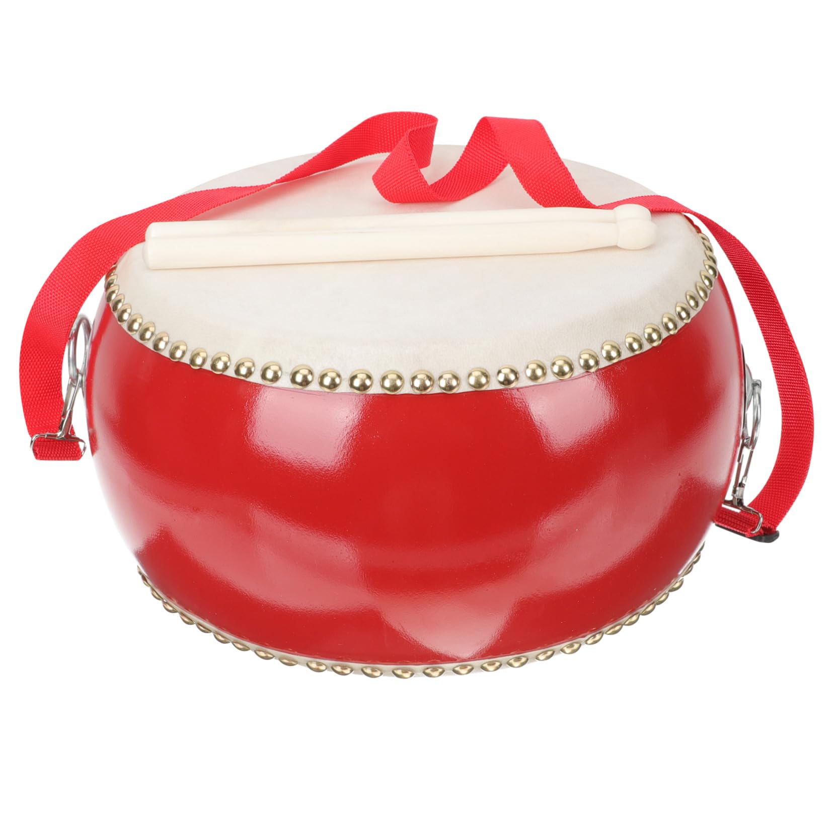 ERINGOGO Tamburo Per Ragazzo Ragazza Ragazza Mucca Strumento Percussione Educativo Giocattolo Con Bastone Per Ragazzo Design Sicuro e Resistente Per Esplorare La Musica in Famiglia