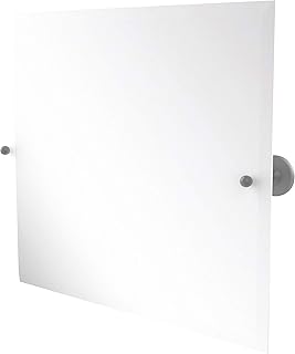 Allied Brass Sag Harbor Collection Frameless Landscape Rectangular Tilt Beveled Edge Wall Mirror, Matte Gray