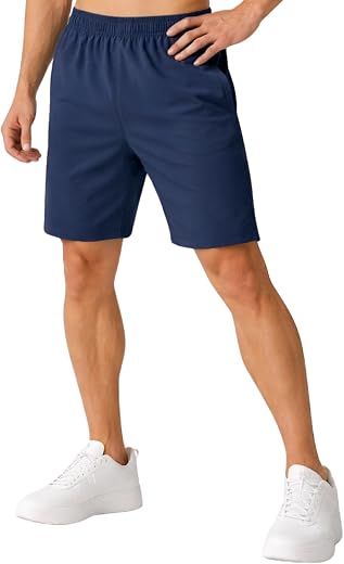 GYMIFIC Mens Sports Training Running Dry Fit Solid Boxer Shorts | Premium Lightweight Stretchable Activewear Gym Shorts fo...