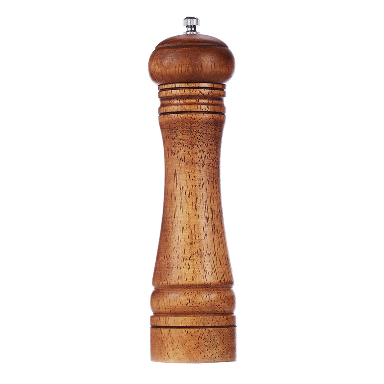 Gulex® Wood Pepper Grinder Pepper Mill,Adjustable Coarseness 8 Inch