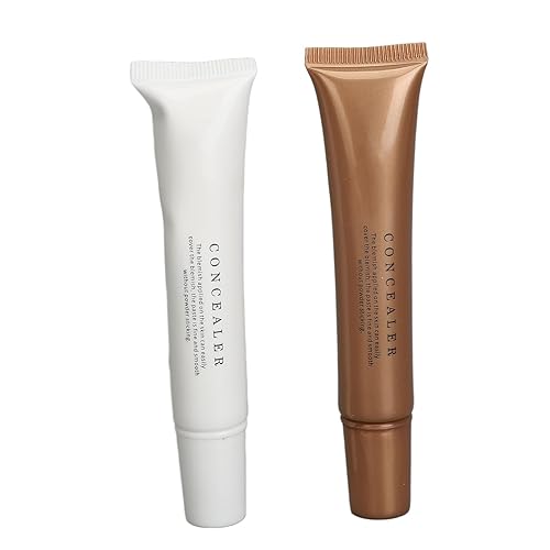 Saluaqui Crema para cubrir tatuajes, 2 colores crema para cubrir cicatrices, impermeable y portátil, juego de corrector de tatuajes de maquillaje de
