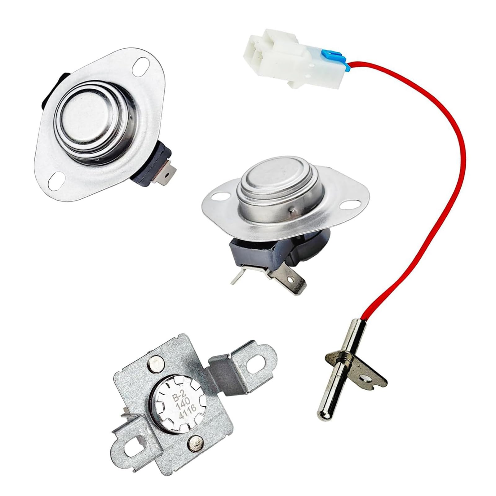 Kaeltsyn Sturdy Metal Appliance Repair Parts Assembly for Addressing Warm Cycle Difficulties in Particular Clothing Drying Devices Dryer Maintenance Set