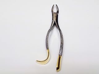 Tooth Extracting Forceps for Upper Molars~Gold Plated Dental Instruments Tasrou Brand