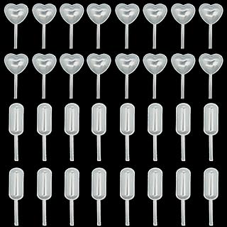 100 Pcs Cupcakes Pipettes, 4ml Dessert Pipettes, Plastic Strawberry Pipettes Mini Pipettes for Chocolate, Birthday Party and Holiday Decoration
