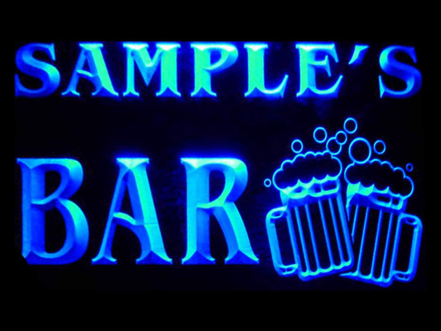 ADVPRO w-tm Name Personalized Custom Home Bar Beer Mugs Cheers Neon Sign