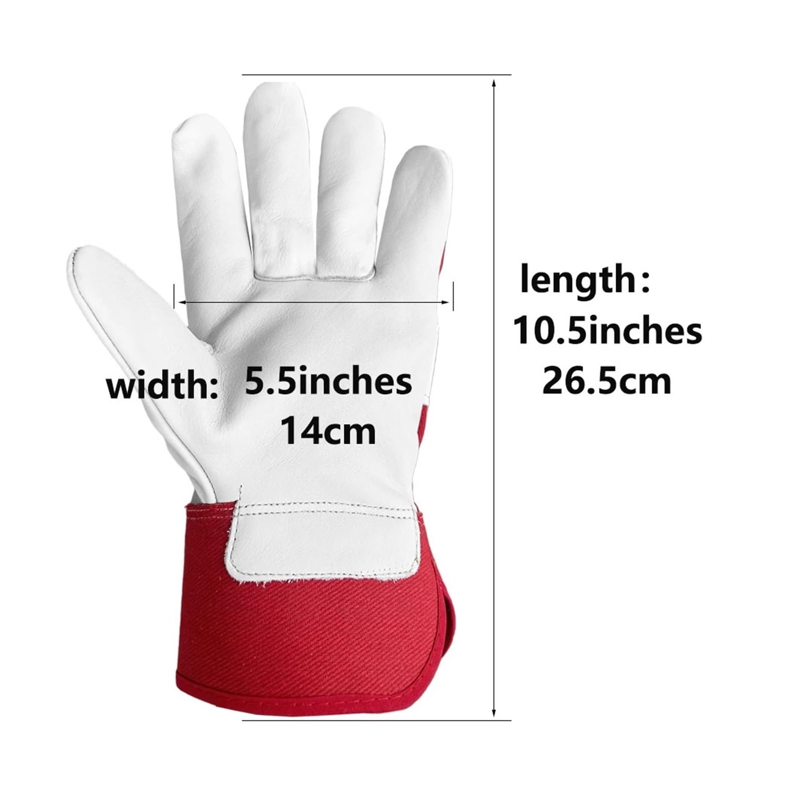 Gants de travail rembourrés, gants industriels résistants à l'usure