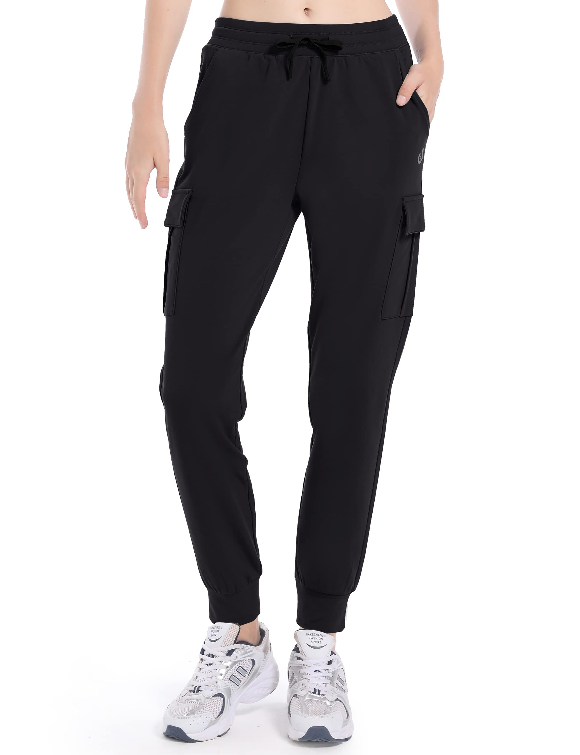 HARTPORWomen's Joggers Fleece Lined Sweatpants Hiking Cargo Pants Water Resistant Winter Track Pants Lounge Athletic Pants