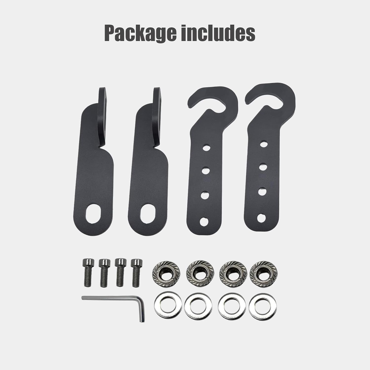2PCS 4.5"-6"Adjustable Cool Door Latches Compatible with Polaris RZR, Latch Vent Extender Fit for RZR XP 1000/ XP 4 1000/ Turbo/Turbo S/ 900/ S 1000/ S (2014-2023)