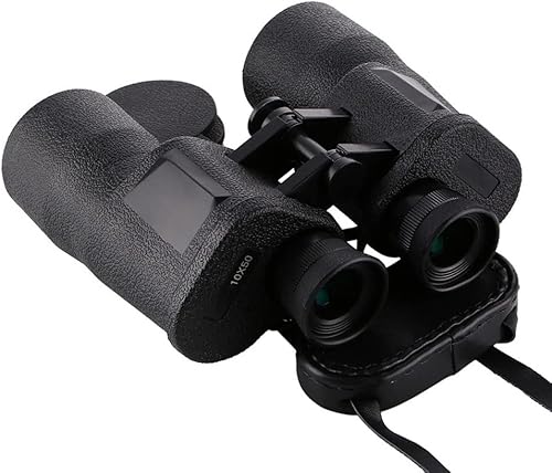 Prismáticos de 10 x 50 para adultos, prismáticos duraderos y transparentes BAK4 Prism FMC, adecuados para deportes al aire libre, conciertos y