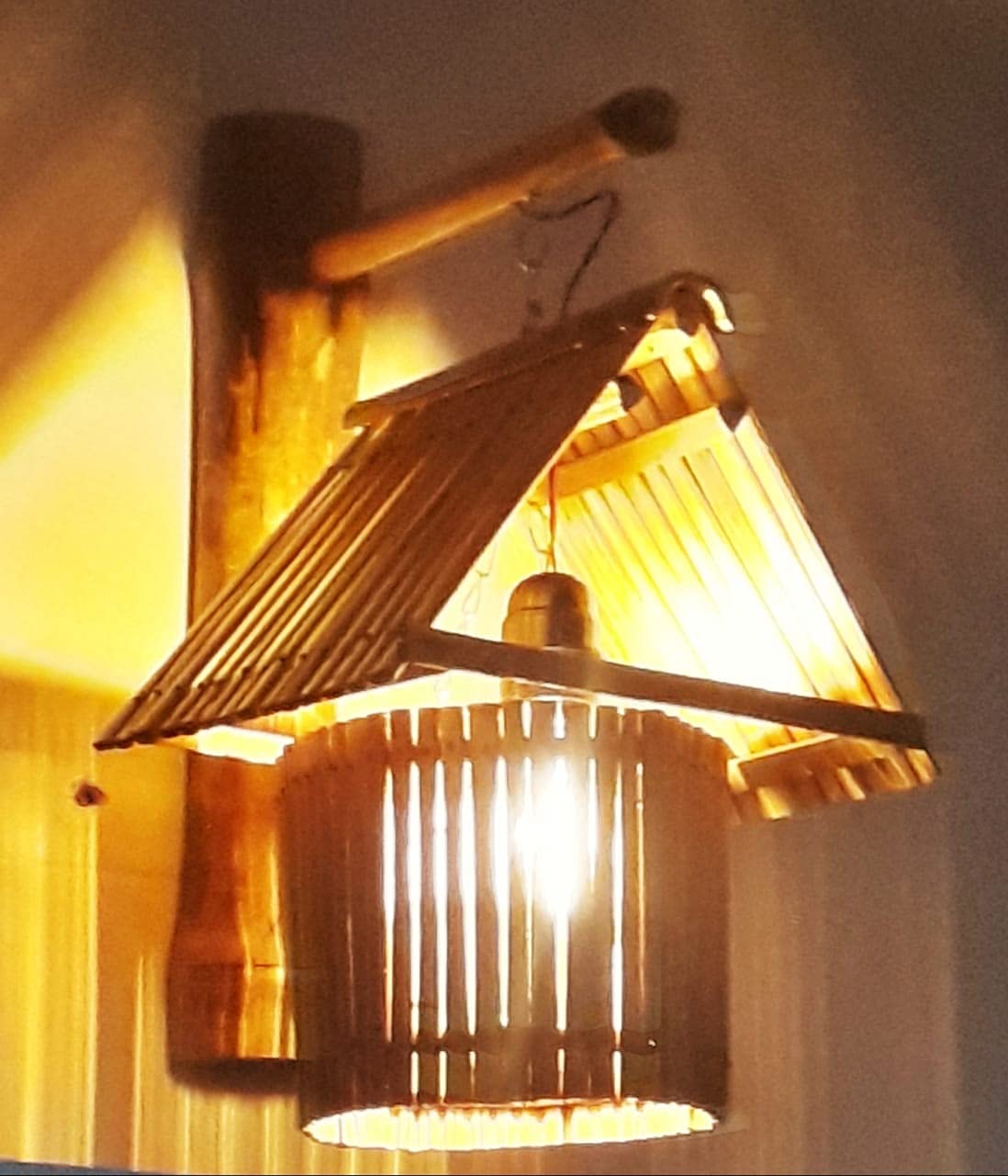 Bengal Handicrafts & Handlooms Bamboo Pendent Jungle Hut Lamp Shades