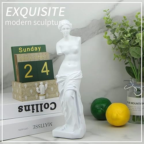 Miniatura 5 de Norrclp Estatua griega de Venus de 11.5 pulgadas, escultura clásica de la mitología griega del busto romano para la decoración del hogar
