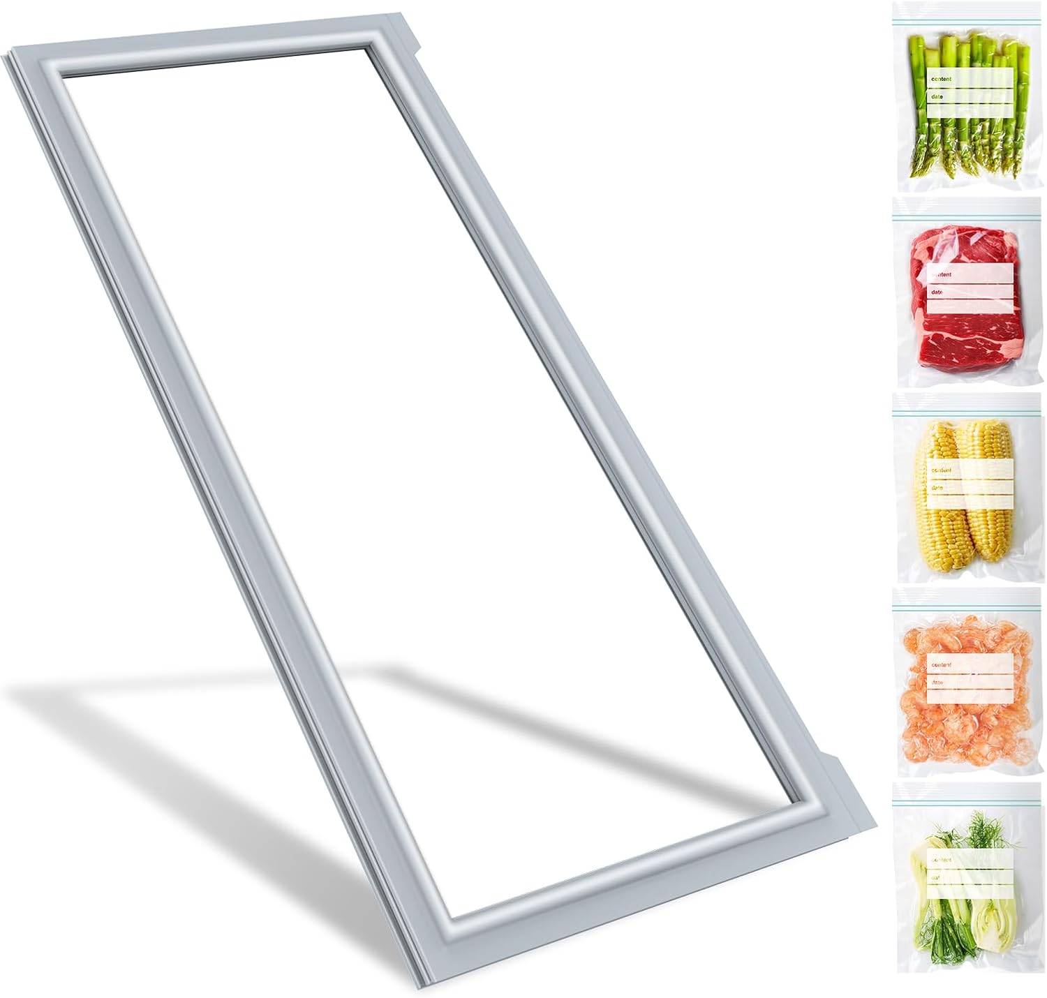 UPGRADED W10830052 Refrigerator Door Gasket Replacement Compatible with Maytag, Kenmore, Whirlpool Refrigerator Door Seal, Replaces Part Number W10163994 W10165977 W10435970 Freezer Door Gasket