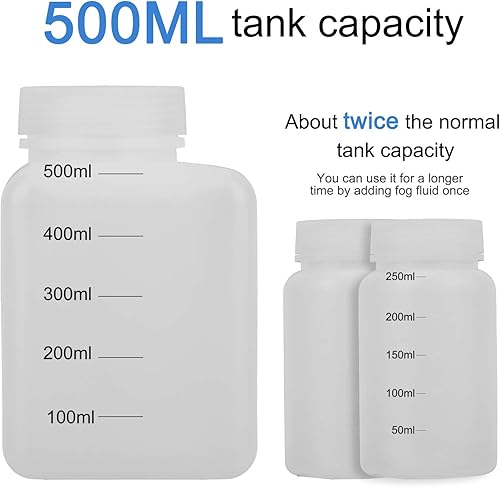 Miniatura 7 de Máquina de niebla, 6 luces LED con efecto de 12 colores, máquina de humo de VIRFUN con control remoto inalámbrico y con cable para fiestas,