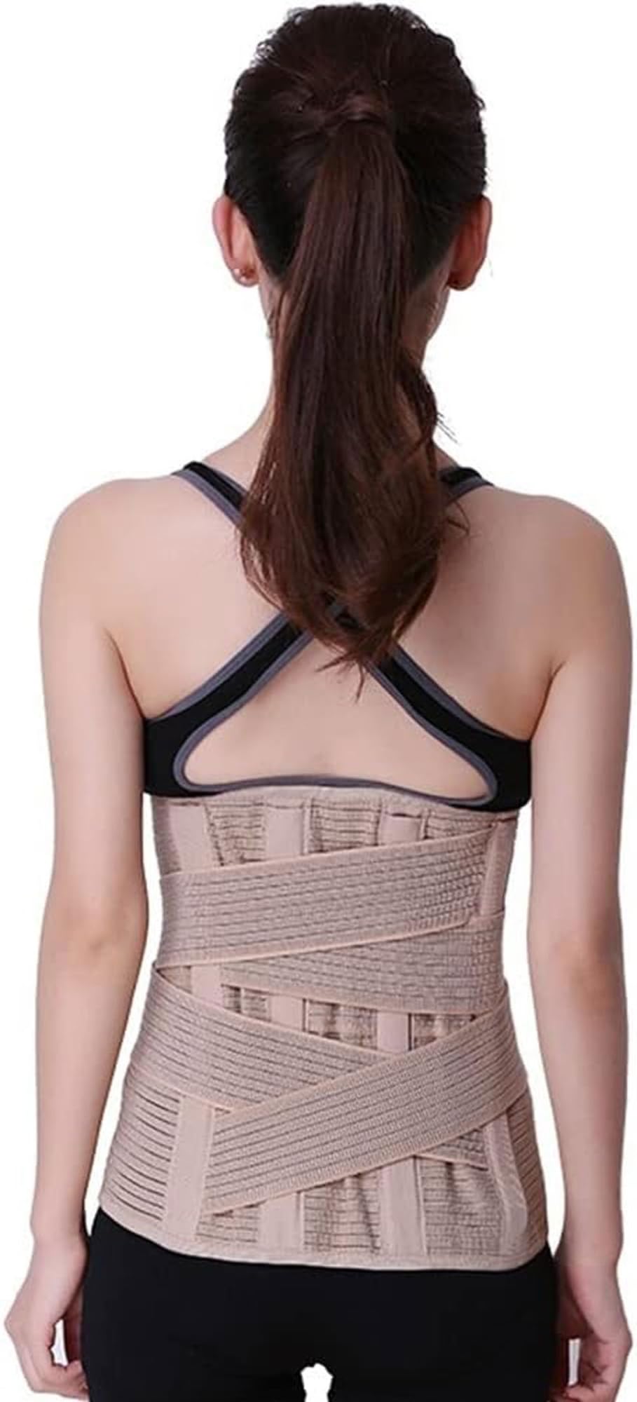 Cintura di Supporto per la Schiena, Traspirante, Supporto Lombare Regolabile con 4 Stecche per Uomini e Donne, Sollievo dal Dolore, Sciatica, scoliosi, ernia del Disco