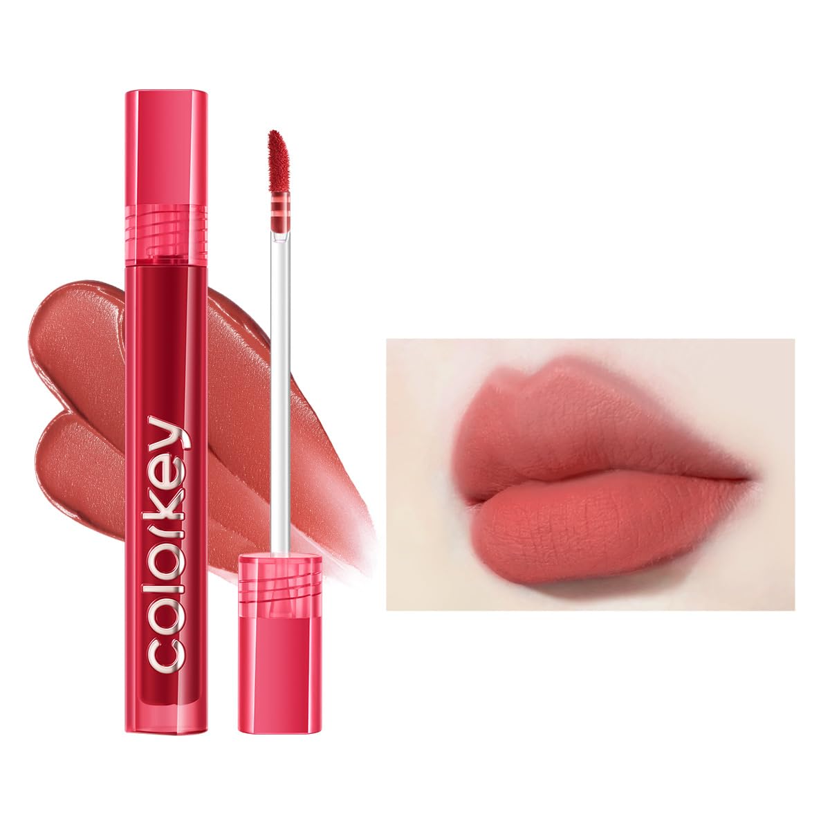 COLORKEY Airy Velvet Lip Tint, Matte Finishs, Longwear Rich Lip Colors, non-sticky, Creamy Soft Texture, Waterproof Lip Stain, Matte hydration,