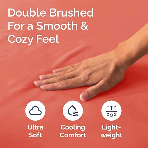 Miniatura 533 de King Fitted Bed Sheet - Bottom Single Fitted Sheet Only - Ultra-Soft Hotel Luxury Bedding w/ 8-16 Inch Deep Pockets - Breathable, Cooling & Wrinkle