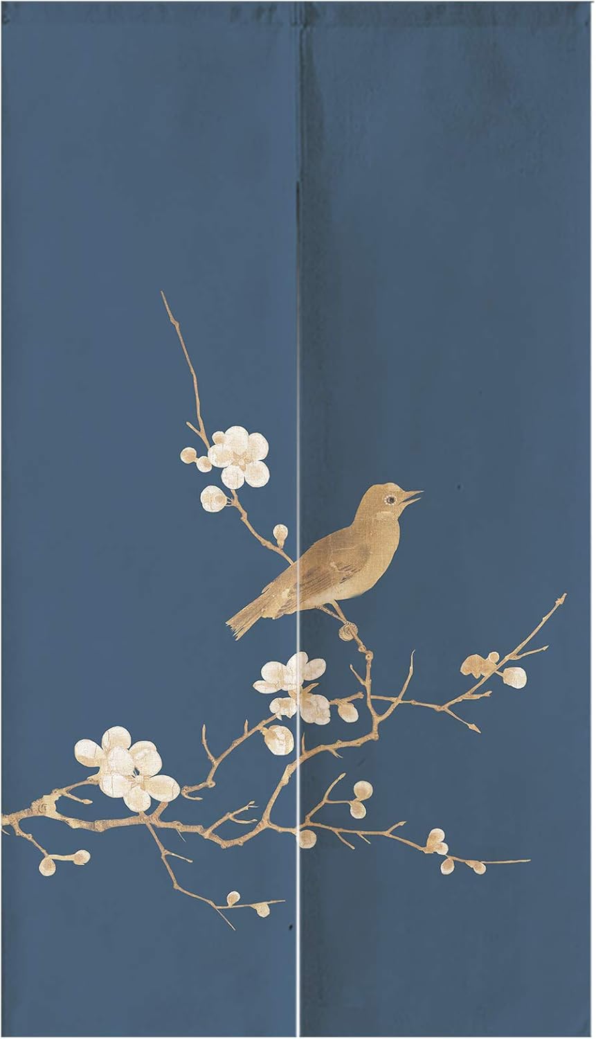 Japanese Door Curtain, Asian Noren Cotton Curtains, Japanese Doorway Curtain, Cotton Linen Door Curtain, 33.5"x 55" inch, Tapestry for Kitchen Bistro Partition Shading Home Decorative