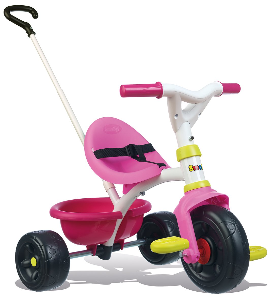 Smoby Push Along Trike with Parent Handle | Removable handle converts it to tricycle | Bright, stylish design | Ages: 15 months and up