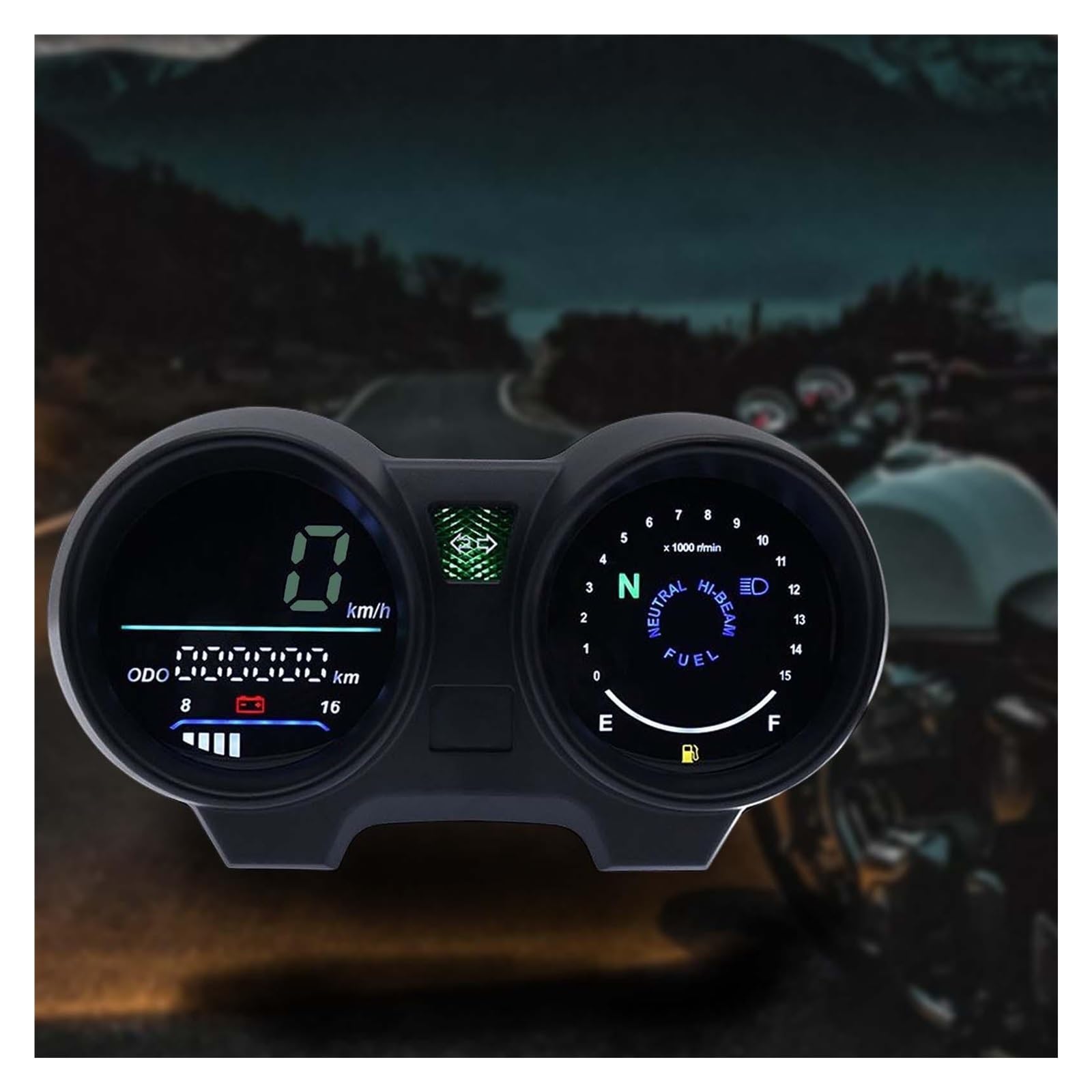Contagiri contachilometri Contagiri Per Motocicletta Contachilometri Strumento LED Digitale Cruscotto Tachimetro Calibro Per TITAN150 CG150 Fan150 150