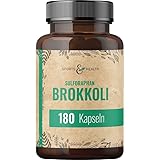 Brokkoli Kapseln - 180 Sulforaphan Kapseln Hochdosiert - Vegan - Ohne Füllstoffe - Abgefüllt In Deutschland - Aus Brokkoli Extrakt - Sulphoraphan Broccoli Extract