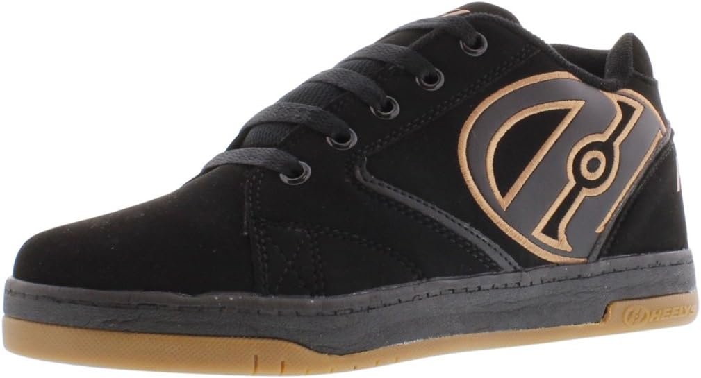 HEELYS Kids Propel 2.0 Skate Shoe, Black/Gum, 5 Big...