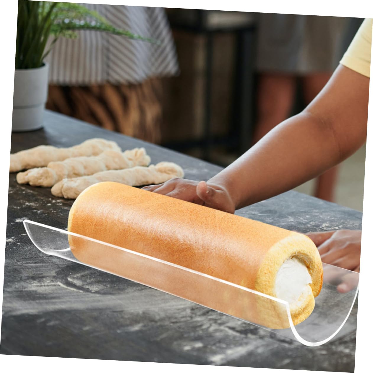 MAGICLULU Rouleau De 5 Pièces Support à gâteaux moule gateau roulé cuiseur accessoires patisserie ustensile de cuisson pâtisserie accessoires moule de cuisine moule à dessert Acrylique