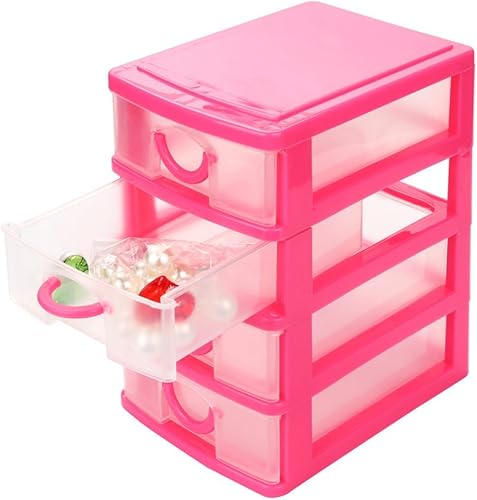 Miniatura 2 de Mini organizador de escritorio, cajón de plástico, cajones de almacenamiento de suministros de oficina, cajones de almacenamiento para organizar