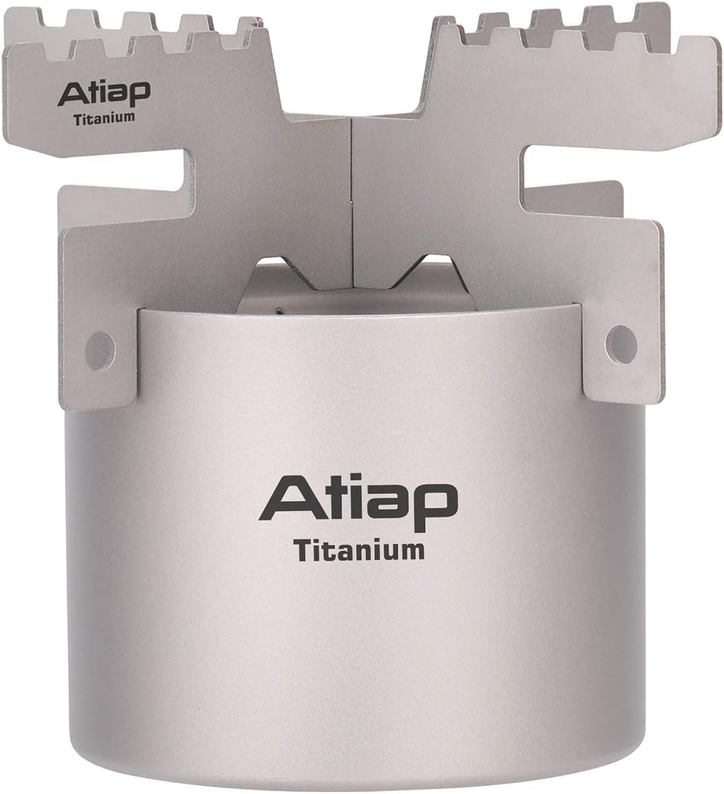 Outdoor 2-in-1 Windscreen Portable Ultralight Titanium Alcohol Stove Rack Windscreen Camping Hiking Backpacking