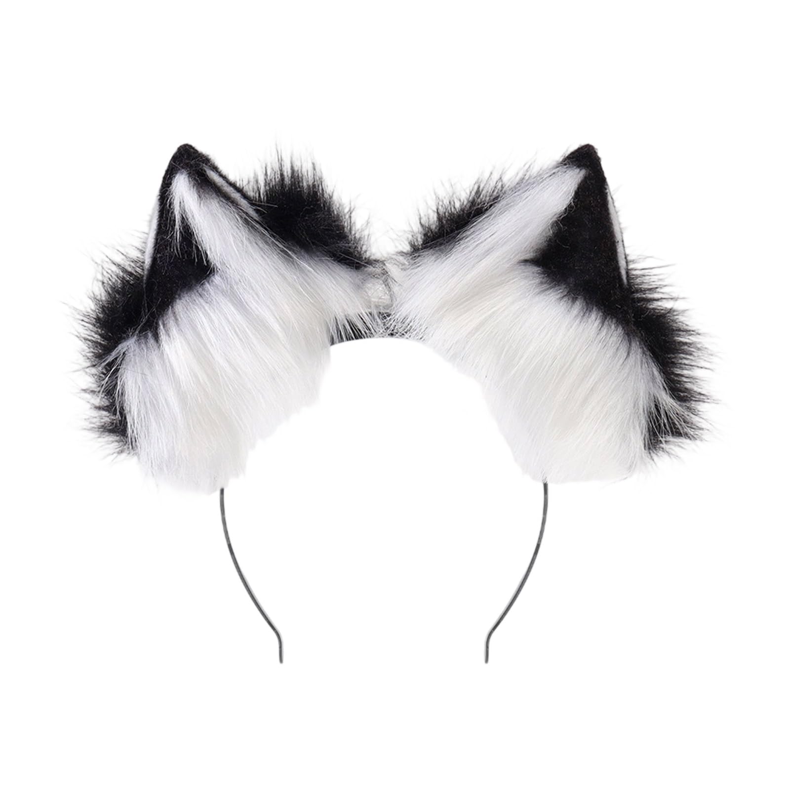 Diadema de orejas de animal para Halloween, fiestas de Navidad, disfraces, divertidas orejas de animales con orejas móviles