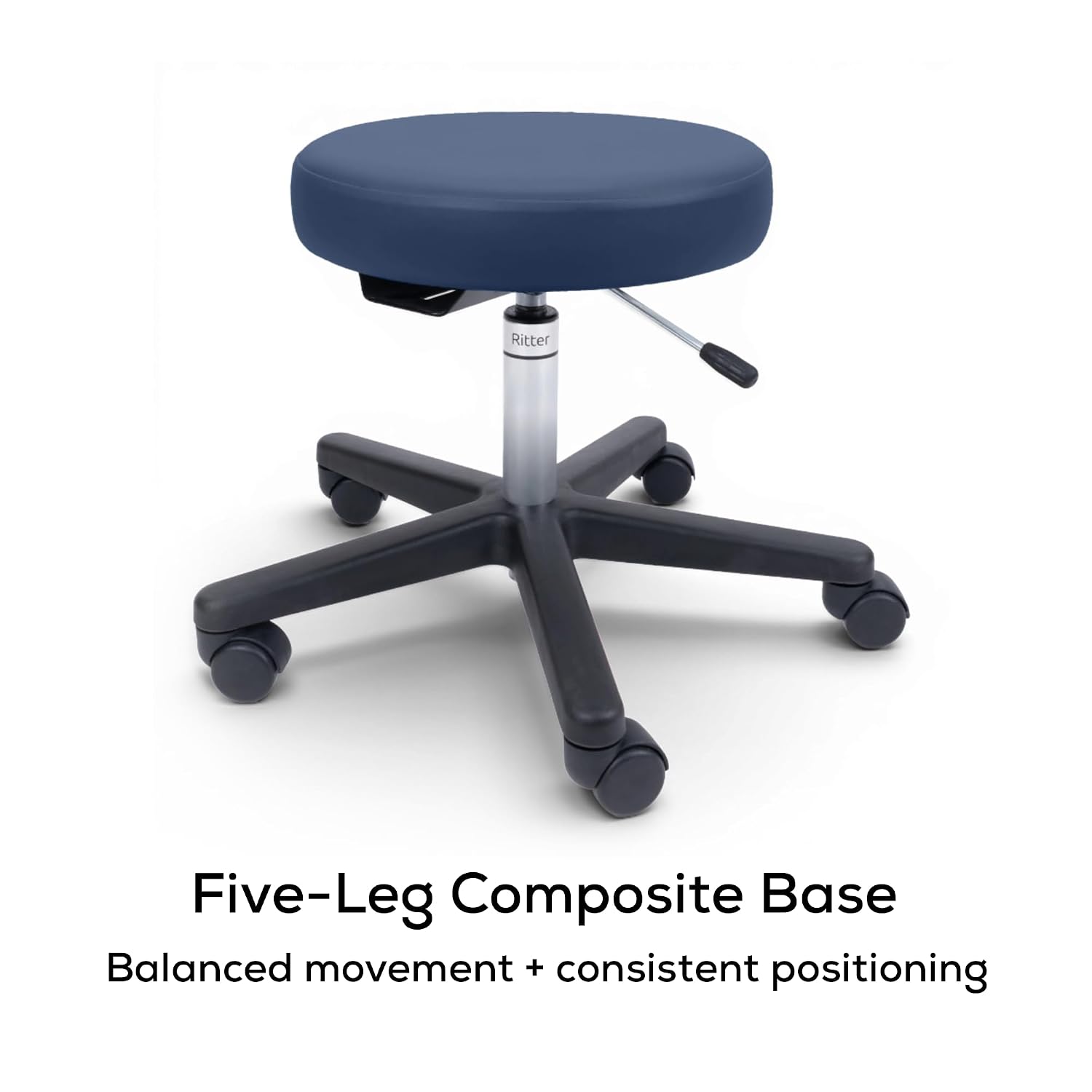 Midmark Ritter 272 Air Lift Clinical Stool, Soothing Blue