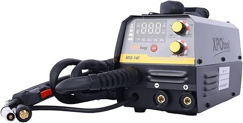 Miniatura 7 de Soldador MIG 140A, 110V220V Soldador multiproceso de doble voltaje Máquina de soldadura MIG sin gas, 4 en 1 flujo MIGalambre sólidoelevación