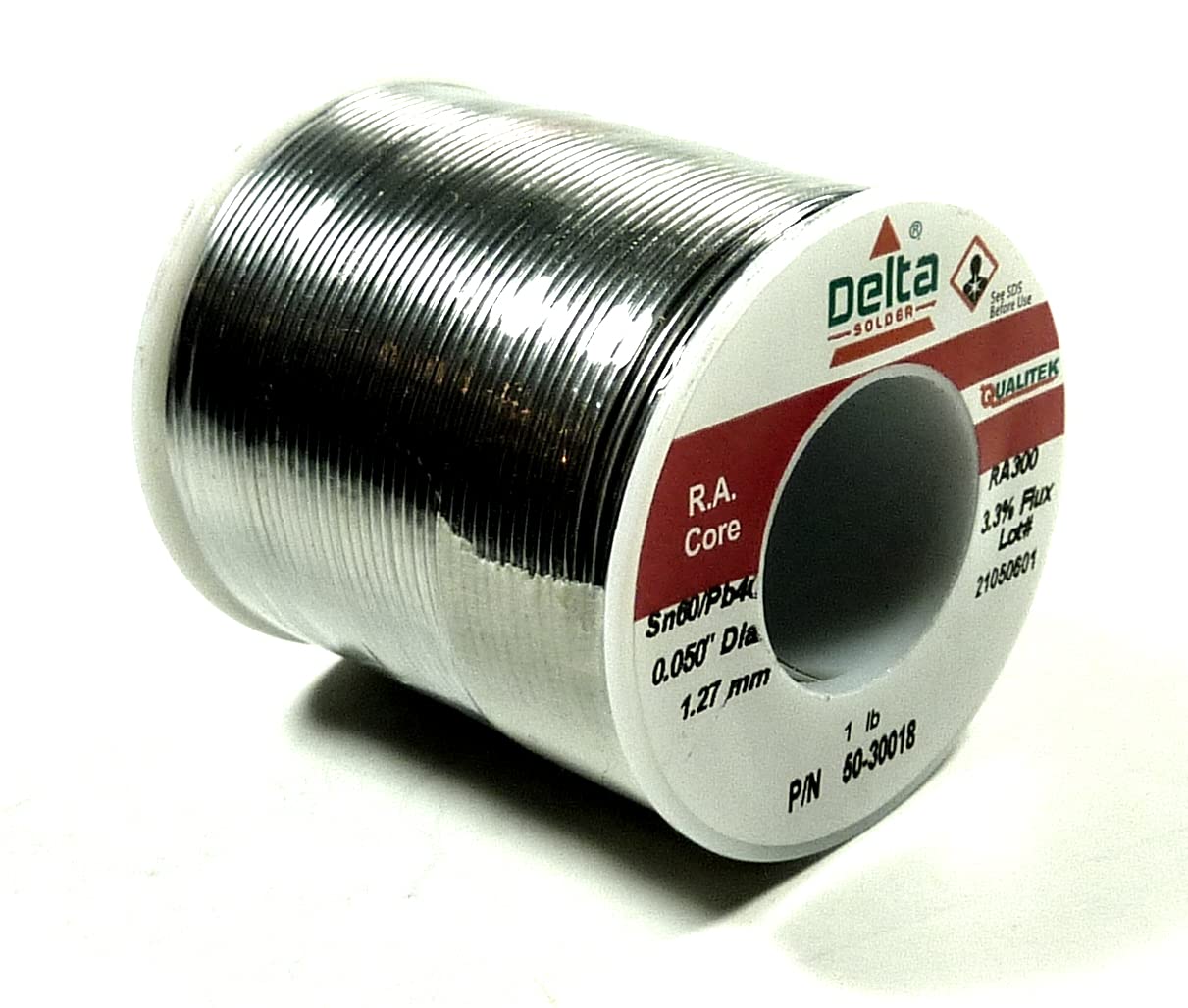 Qualitek Rosin Core Wire Solder, 60/40 (.050