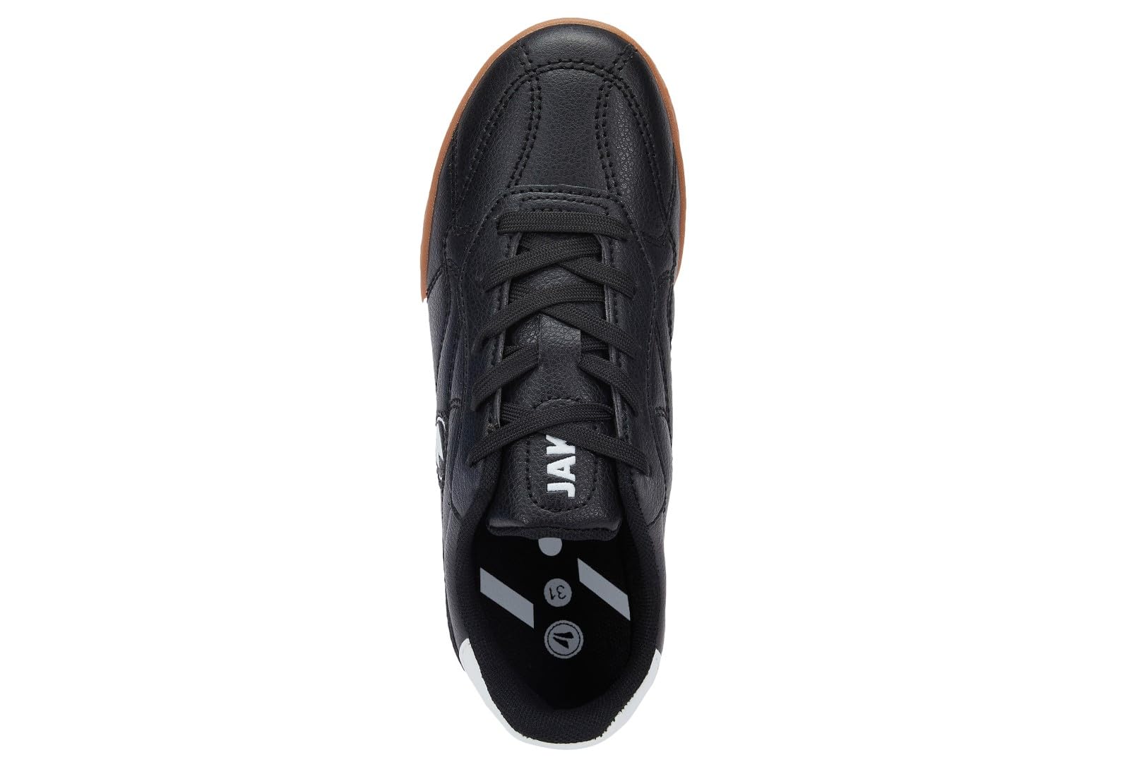 JAKO Fußball Schuhe Unisex Training Sport Fussballschuhe NonMarking Hallenschuhe Sportschuhe J-SI Signature in Weiß/Schwarz in Größe 45